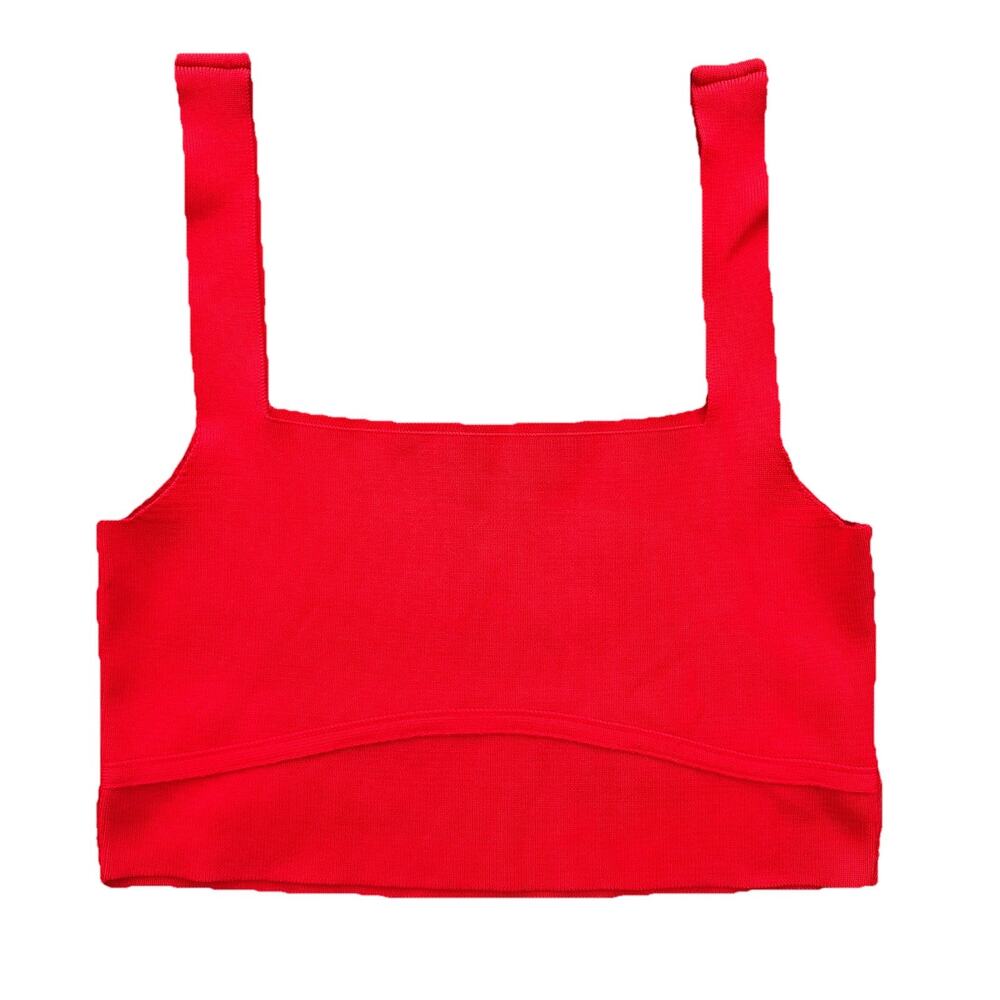 Nisan Red Crop Top Balconette Women’s Small Tank Top